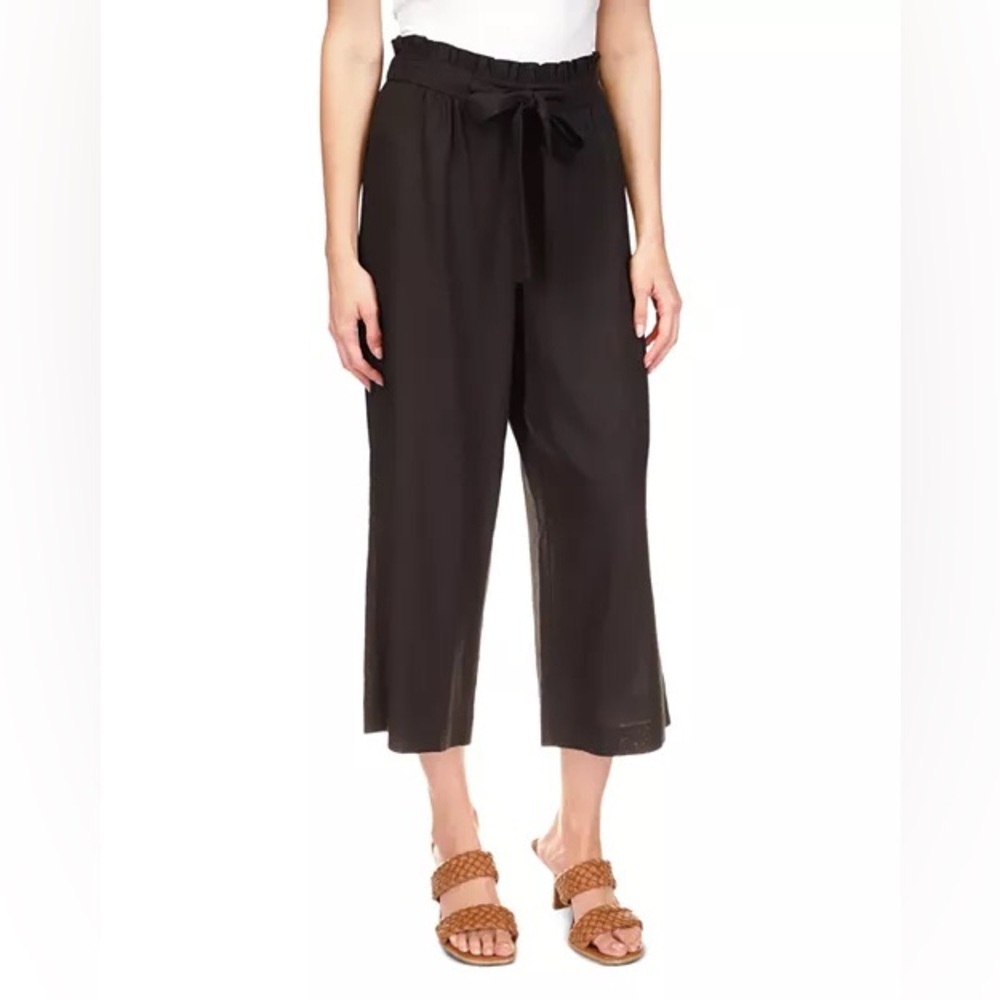 MICHAEL Michael Kors Wide Leg Tie Front Cropped Pants L